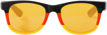 Blues type verkleed bril zwart, rood en geel