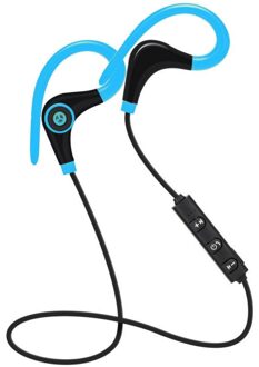 Bluetooth 4.1 Oortelefoon Oorhaakje Oordopjes Stereo Bluetooth Headset Wireless Sport Met Microfoon Voor Xiaomi Iphone Voor Alle Smartphones Blauw