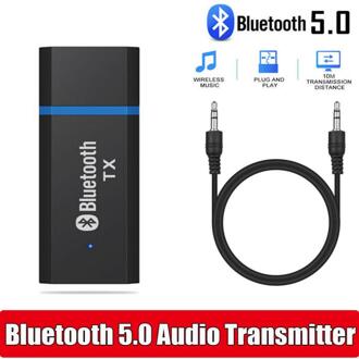 Bluetooth 5.0 Audio-ontvanger Zender Usb Mini 3.5Mm Jack Aux Stereo Draadloze Adapter Voor Tv Auto Pc Hoofdtelefoon