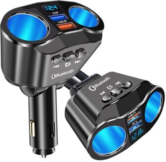 Bluetooth 5.0 Handsfree Car MP3 Speler 4.8A 5V Dual Usb Fast Charger 2 Poort Sigarettenaansteker Adapter Voor alle Smartphones