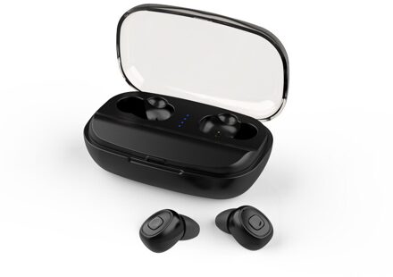 Bluetooth 5.0 Headset Draadloze Koptelefoon Mini Oordopjes Stereo Hoofdtelefoon Oordopjes Handsfree In Ear Headset zwart