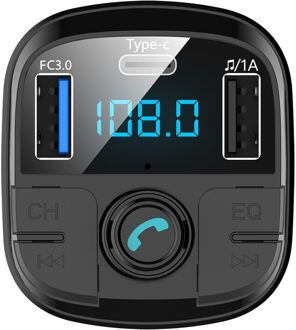 Bluetooth 5.0 MP3 Speler Handsfree Car Kit Fm-zender Ondersteuning Tf Card U Disk QC2.0 3.1A Snelle Dual Usb Charger power Adapte