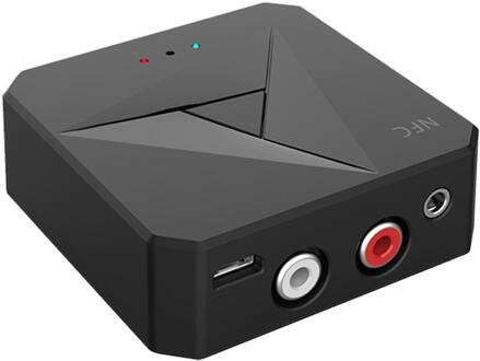 Bluetooth 5.0 Nfc Audio Ontvanger Draadloze Zender Ontvanger Lage Latency Audio Adapter Voor Tv Pc Audio Home Stereo Speaker