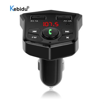 Bluetooth Adapter Auto Fm-zender Dual Usb Autolader 3.1A Audio Muziek Auto MP3 Speler Ontvanger Voor Elektronische Accessoires
