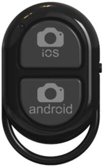 Bluetooth Afstandsbediening Knop Draadloze Controller Zelfontspanner Camera Stok Ontspanknop Telefoon Monopod Selfie Voor Ios Android zwart