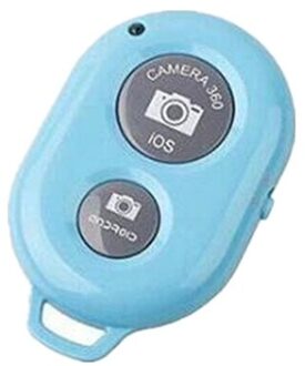 Bluetooth Afstandsbediening Ontspanknop Voor Selfie Accessoires Camera Controller Adapter Foto Triggers Button Bluetoot afgelegen blauw
