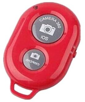 Bluetooth Afstandsbediening Ontspanknop Voor Selfie Accessoires Camera Controller Adapter Foto Triggers Button Bluetoot afgelegen rood