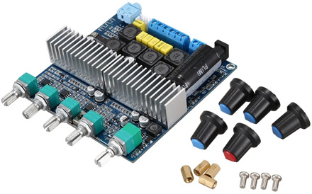 Bluetooth Amplifier TPA3116D2 2.1 Subwoofer Amplifier Digital o Board 50Wx2+100W HIFI Treble Bass for Home Speaker