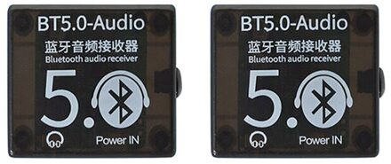 Bluetooth Audio Receiver BT5.0 MP3 Decoder Board Lossless Speler Draadloze Stereo Muziek Versterker Module Met Case 2 Stuks
