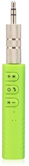 Bluetooth AUX 3.5mm Jack Bluetooth Ontvanger Handsfree Call Bluetooth Adapter Auto Zender Auto Muziek Ontvanger Groen