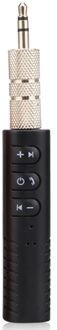 Bluetooth AUX 3.5mm Jack Bluetooth Ontvanger Handsfree Call Bluetooth Adapter Auto Zender Auto Muziek Ontvanger zwart