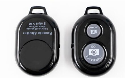 Bluetooth-Compatibele Afstandsbediening Knop Camera Ontspanknop Telefoon Monopod Selfie Voor Ios Draadloze Controller Zelfontspanner groen
