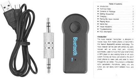 Bluetooth Draadloze Adapter Receiver 3.5Mm Revceiving Universele Apparaat Draadloze Signaal Ontvanger Hoofdtelefoon Ontvanger Handsfree