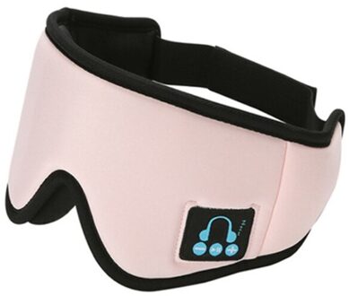 Bluetooth Draadloze Verlichten Vermoeidheid Muziek Slapen Oogmasker Slaap Hoofdtelefoon Rustgevende Ruisonderdrukking Slaap Steun Bril roze