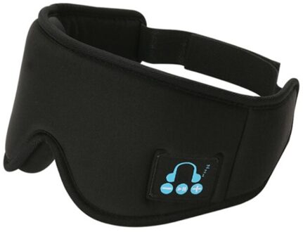 Bluetooth Draadloze Verlichten Vermoeidheid Muziek Slapen Oogmasker Slaap Hoofdtelefoon Rustgevende Ruisonderdrukking Slaap Steun Bril zwart