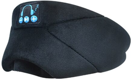 Bluetooth Draadloze Verlichten Vermoeidheid Shading Slapen Oogmasker Muziek Hoofdtelefoon zwart