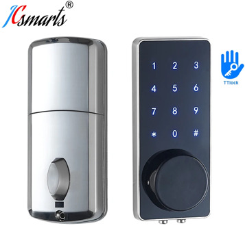 Bluetooth Electronic Door Lock Deadbolt Mobil Phone TT lock APP Keyless Entry Intelligent Door Lock For Home With Gateway Wifi