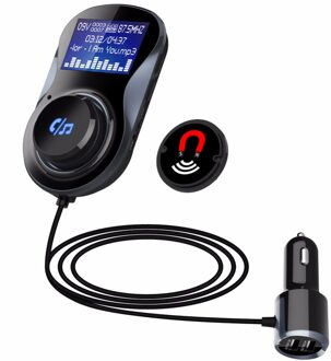 Bluetooth Fm-zender Audio Auto Mp3 Speler Wireless In-Car Fm Modulator Handsfree Bluetooth Carkit Lcd Display Voor iphone X