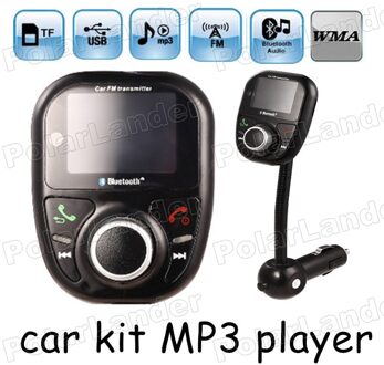 Bluetooth handsfree USB charger Fm-zender ondersteuning tf-kaart U disk Auto Mp3-speler draadloze FM Modulator Carkit LCD Screen