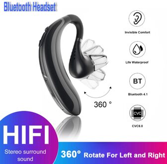 Bluetooth Hoofdtelefoon S108 Zakelijke Draadloze Bluetooth Headset Handsfree Koptelefoon Hoofdtelefoon Ontmoette Mic Cuffie Bluetooth blauw