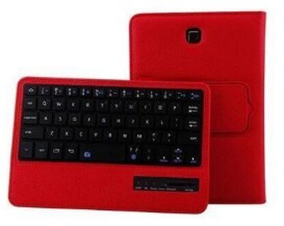 Bluetooth Keyboard Case Voor Samsung Galaxy Tab Een A6 10.1 T580 T585 T580N T585N T510 T515 Toetsenbord Cover funda + Rood
