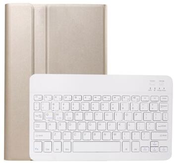 Bluetooth Keyboard Case Voor Samsung Galaxy Tab S6 10.5 Inch SM-T860 SM-T865 Lederen Tablet Cover Met Draadloos Toetsenbord goud