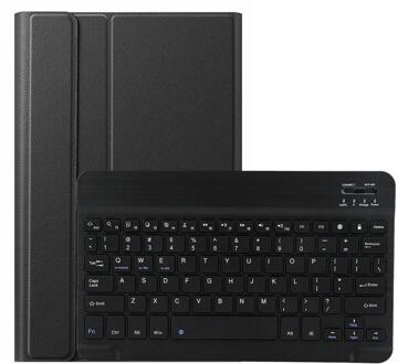 Bluetooth Keyboard Case Voor Samsung Galaxy Tab S6 10.5 Inch SM-T860 SM-T865 Lederen Tablet Cover Met Draadloos Toetsenbord zwart