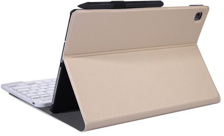 Bluetooth Keyboard Case Voor Samsung Galaxy Tab S6 Lite 10.4 "P610 P615 Inch Toetsenbord Funda Cover Lichtgewicht Slanke Stand case goud met wit