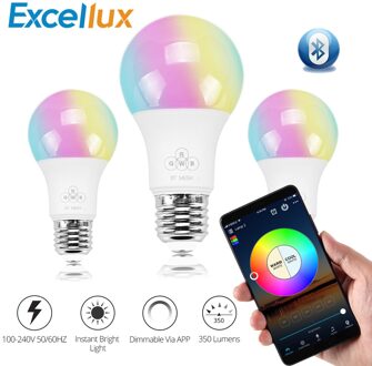 Bluetooth LED Lamp E27 4.5 w RGBW led verlichting Bluetooth 4.0 smart verlichting lamp Kleurverandering Dimbare door Telefoon IOS /Android APP