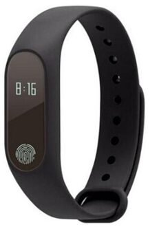 Bluetooth M2 Smartband Activiteit Fitness 4.0 Fit Bit Tracker Sport Armband Smart Band Polsband Stappenteller Pk S908 M3 M4 F1 zwart met doos