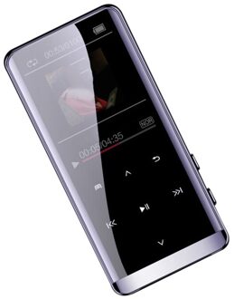 Bluetooth MP3 Speler Hifi 8Gb Slim Met 1.8 Inch Touch Keyssupport Otg Tf Card, Fm, Opname, E-Book, Klok, Stappenteller Muziekspeler