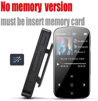 Bluetooth Mp3 Speler Met Touch Screen, Draagbare Muziekspeler Met Stappenteller, Fm Radio, Mini Versie Stereo Bluetooth nee memory