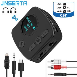Bluetooth Rca Ontvanger 5.0 Aptx Ll 3.5Mm Jack Aux Draadloze Adapter Muziek Voor Tv Auto Rca Bluetooth 5.0 audio Zender