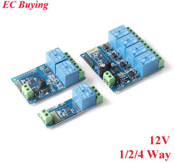 Bluetooth Relay Module 1 2 4 Way Channel DC 12V Internet Smart Remote Control Mobile Phone Switch Wireless Relay Module
