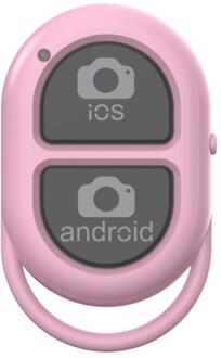 Bluetooth Selfie Ontspanknop Smart Telefoon Selfie Accessoire Camera Controller Adapter Foto Controle Remote Button roze
