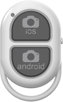 Bluetooth Selfie Ontspanknop Smart Telefoon Selfie Accessoire Camera Controller Adapter Foto Controle Remote Button wit