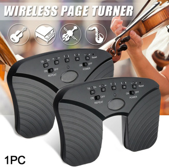 Bluetooth Smart ABS Accessories Black Rechargeable Music Pedal Practical Guitar Portable Page Flipper Durable Wireless Tablets