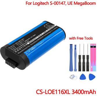 Bluetooth Speaker Batterij CS-LOE116XL Voor Logitech S-00147, Ue Megaboom Fabriek Prijs Batteria 7.4V 3400Mah