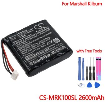 Bluetooth Speaker Batterij CS-MRK100SL Voor Marshall Kilburn Cameron Sino Oplaadbare Lautsprecher Batteria 2600Mah