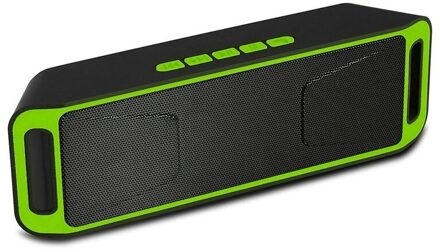 Bluetooth Speaker Draagbare Draadloze Stereo Luidsprekers Ontvanger Voor Smart Telefoon Fm Computer Muziek Super Bass Sound Speakers groen