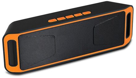 Bluetooth Speaker Draagbare Draadloze Stereo Luidsprekers Ontvanger Voor Smart Telefoon Fm Computer Muziek Super Bass Sound Speakers oranje
