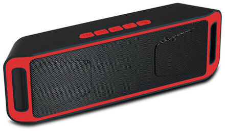 Bluetooth Speaker Draagbare Draadloze Stereo Luidsprekers Ontvanger Voor Smart Telefoon Fm Computer Muziek Super Bass Sound Speakers rood
