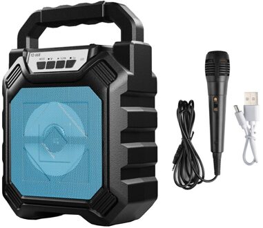 Bluetooth Speaker Outdoor Draagbare Ktv Tf Usb Aux Fm Functie 4Inch Draadloze Speaker Voor Thuis Karaoke