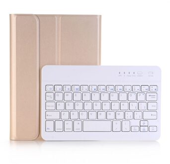 Bluetooth Wireless Keyboard Case Voor Ipad Mini 5 7.9 ''Cover Met Potlood Houder Puleather Case Keyboard Cover Voor mini 5 goud