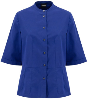 Bluette Ss23 Dameskleding Shirts Aspesi , Blue , Dames - M