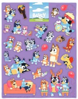 Bluey stickervel 26x16cm paars