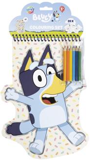 Bluey vormen kleurblok, 20 vellen