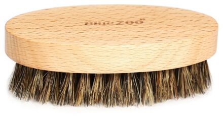 Bluezoo Men's Baard Borstel Varkenshaar Scheerkwast Mannelijke Facial Baard Schoonmaken Tool