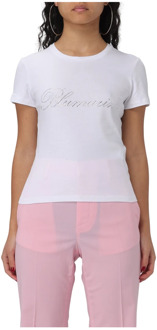 Blumarine Logo T-Shirt Blumarine , White , Dames - L,S