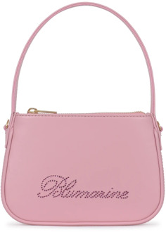 Blumarine Nappa Leren Tas - Blumarine Collectie Blumarine , Pink , Dames - ONE Size